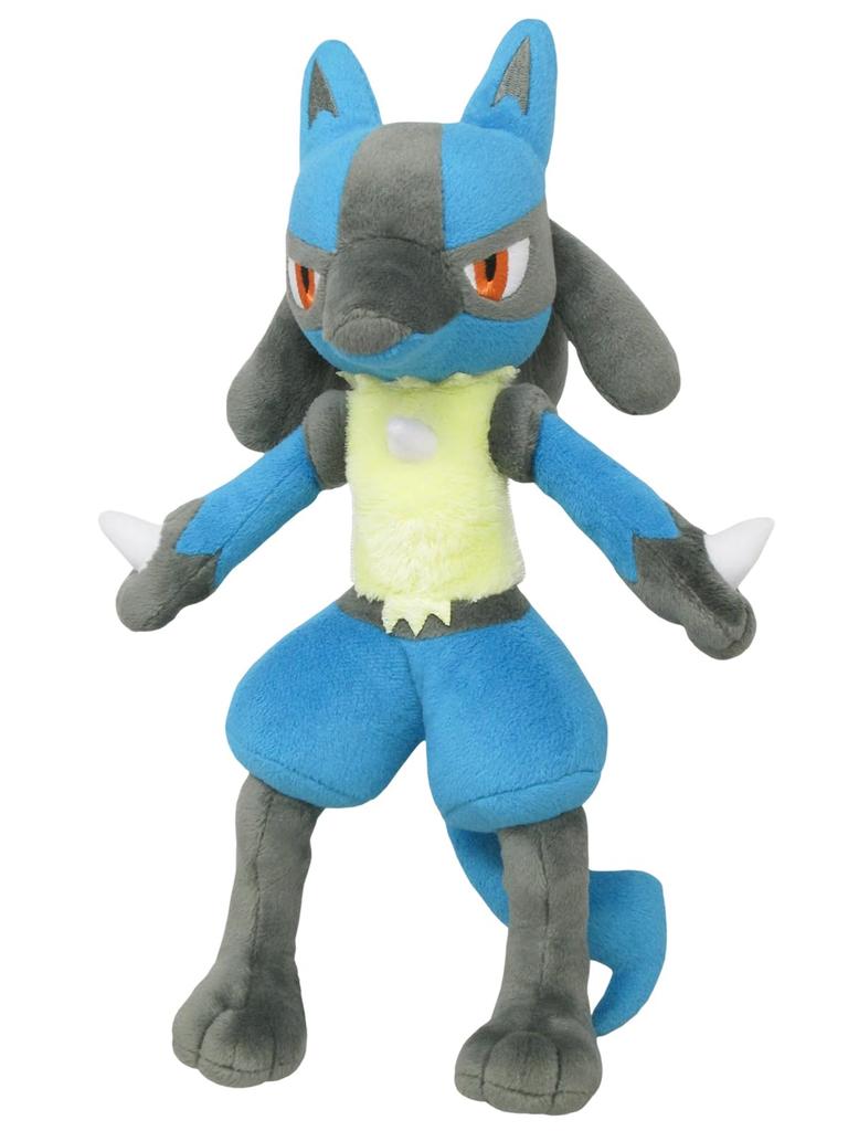 Sanei Boeki Pokemon ALL STAR COLLECTION Lucario x D10 x Plush Toy Pokemon PP12 (S) W10.5 H29.5cm