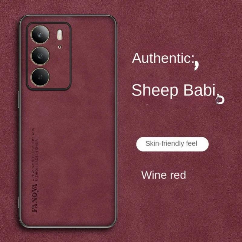 Простой кожаный удобный замшевый чехол для Realme C75 C 75 Мягкий силиконовый защитный чехол для линз Realme C75 C67 C61 C63 C65 C55 C53 C51