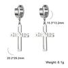 Cazador Christian Jesus Cross Dangle Earring for Women Stainless Steel Jewelry Drop Earrings Mother Day Mother Gift