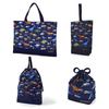 COLORFUL CANDY STYLE Quilted Entrance Dinosaur Continent Perfect for Preparing for Includes a Lesson Shoe Gym Clothes and Cup Bag for Boys 4-Piece