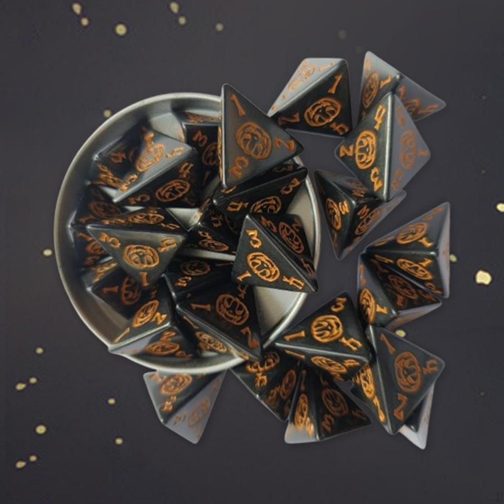 Набор из 25 кубиков D4, многосторонний акрил для карточных игр