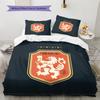 KNVB Pattern Bedding Quilt Set  Home Decoration  Gift (1 * duvet cover + 2 * pillowcase  without core)