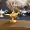 Alloy Classic Vintage Collectible Rare Legend Magic Genie Alladin Chirag Lamp for Home Office Table Housewarming Decoration