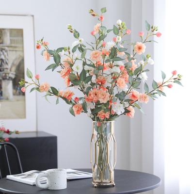 Стебли искусственных цветов Искусственный шелк Искусственные цветы с длинными стеблями Ветки искусственных цветов для вазы Цветочная композиция Домашний свадебный декор для стола