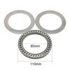 Silver with Washers Small Thrust Bearing Durable Thrust Needle Roller Bearings  Machinery