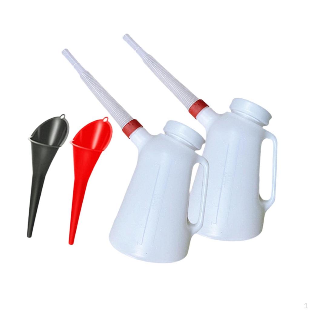 Масляный кувшин мерный контейнер автомобильный и гибкий набор воронок дозатор
