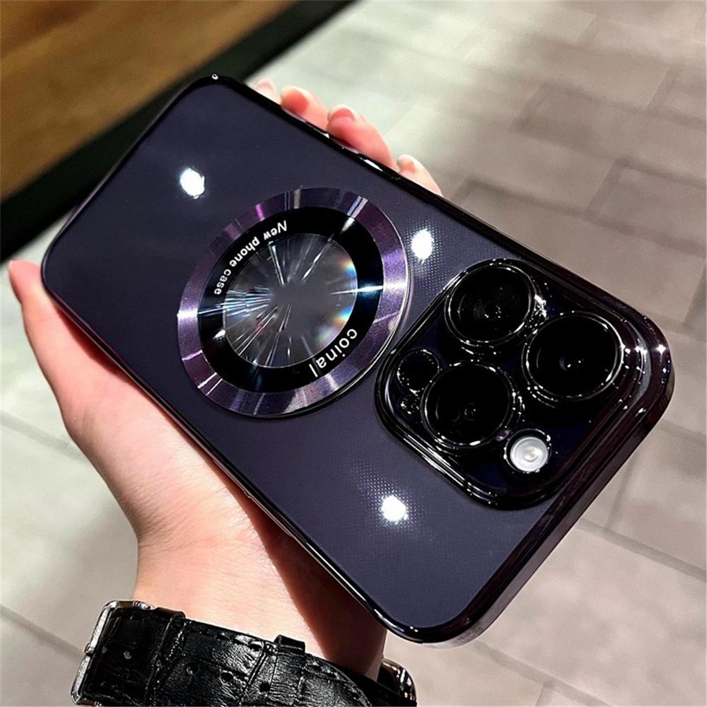 Роскошный магнитный прозрачный чехол для Magsafe с беспроводной зарядкой для Iphone 14 Pro Max Plus 12 13, жесткий защитный чехол для ПК