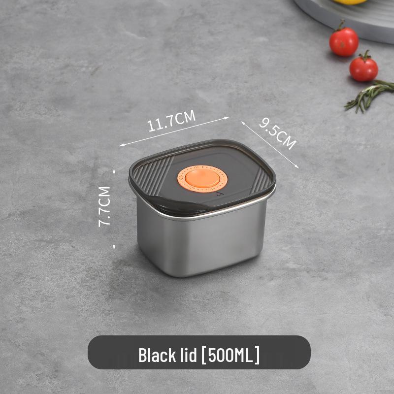 Japanese Style Stainless Steel Bento Box with Lid - Fresh-Keeping, Portioning, and Freezer Storage
