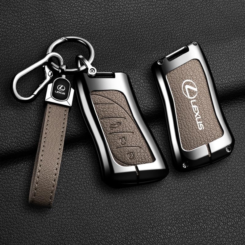 Vintage Leather Car Key Case Fob Cover For Lexus RX 300 330 350 400h ES GS RX LX GS GX NX Is 250 200 LX470 570 GX460 470 CT200h AEO1