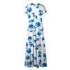 Women's Long Dress Maxi Dress Casual Dress Chiffon Dresses Swing Dress Solid Color Casual Mature Outdoor Daily Date Ruffled Short Sleeve V-neck Dress