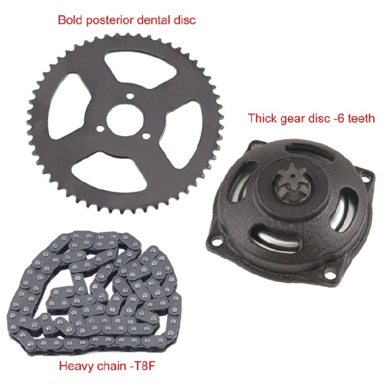 49cc Pocket Bike Chain 54 Teeth 110 Link And Rear Sprocket Accessories 2 Strokes Engine Parts