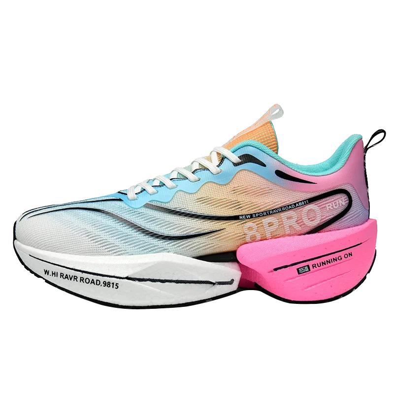 НОВЫЕ спортивные кроссовки для бега для мужчин, марафонов, дышащие, удобные, женские, спортивные, тренировочные, для активного отдыха, кроссовки с воздушной подушкой и углеродной пластиной