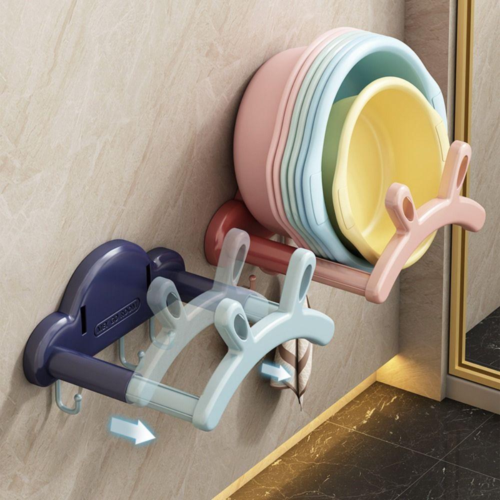 Rabbit Ears Storage Shelf Telescopic Storage Rack New Washbasin Hook Bathroom