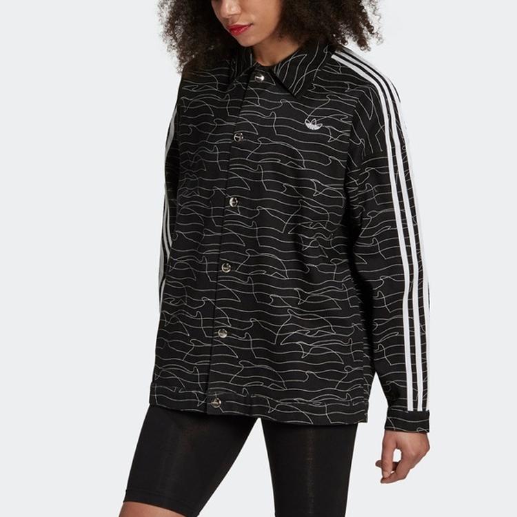 Adidas Originals Facts Jackets Women's Black Lapel Moderate Other GN4466