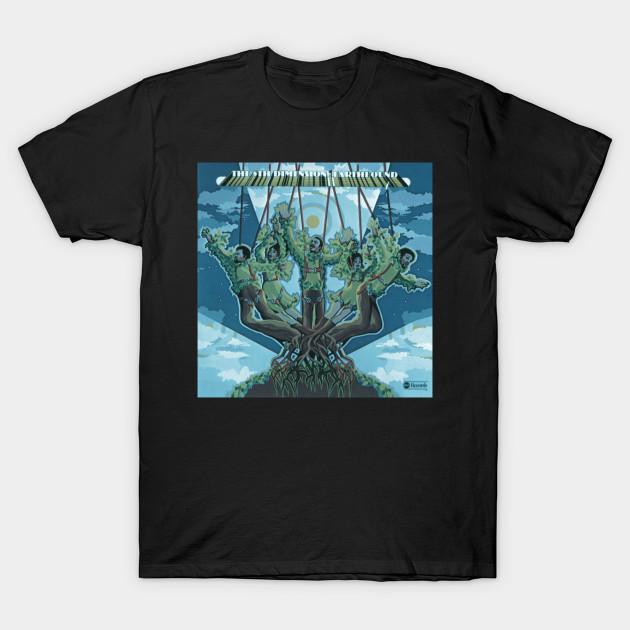 Asian Size Men Black Print T-shirt Best Seller Album | The 5Th Dimension Earthbound 1975 No-Cut Heat Transfer Print Cotton Tshirt