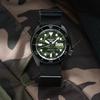 Seiko 5 Серия Модные уличные скейтборд-часы Солнечный механический механизм Нейлоновый ремешок Мужские часы Зеленые SRPJ37K1