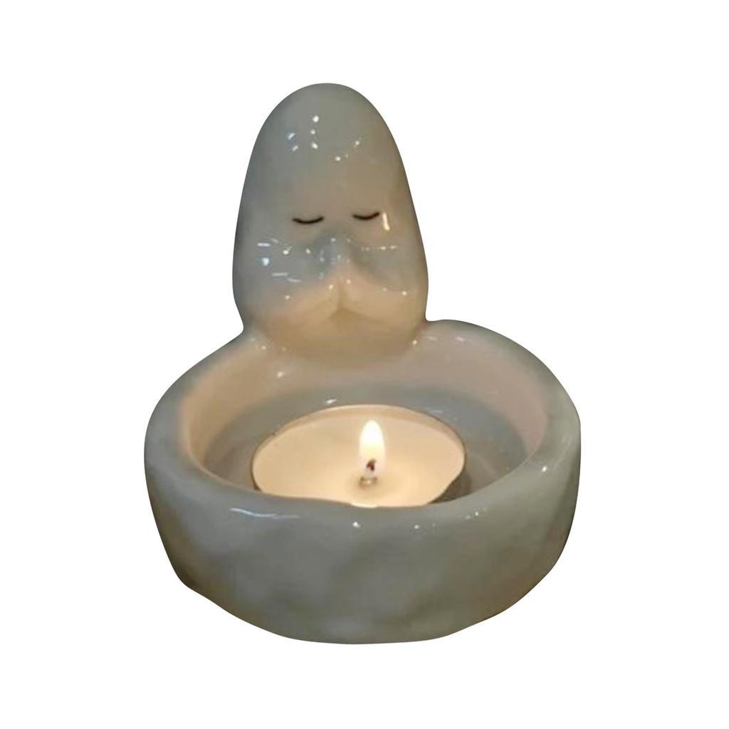 Подсвечник для ароматерапии с привидениями Подсвечник для привидения на Хэллоуин Украшение дома Реквизит для оформления места проведения мероприятия