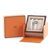 Hermes Часы Medor lock ME2.112 Тройной оборот Белый Белый циферблат Нержавеющая сталь/кожа Кварцевые Аналоговый дисплей Женские Б/у