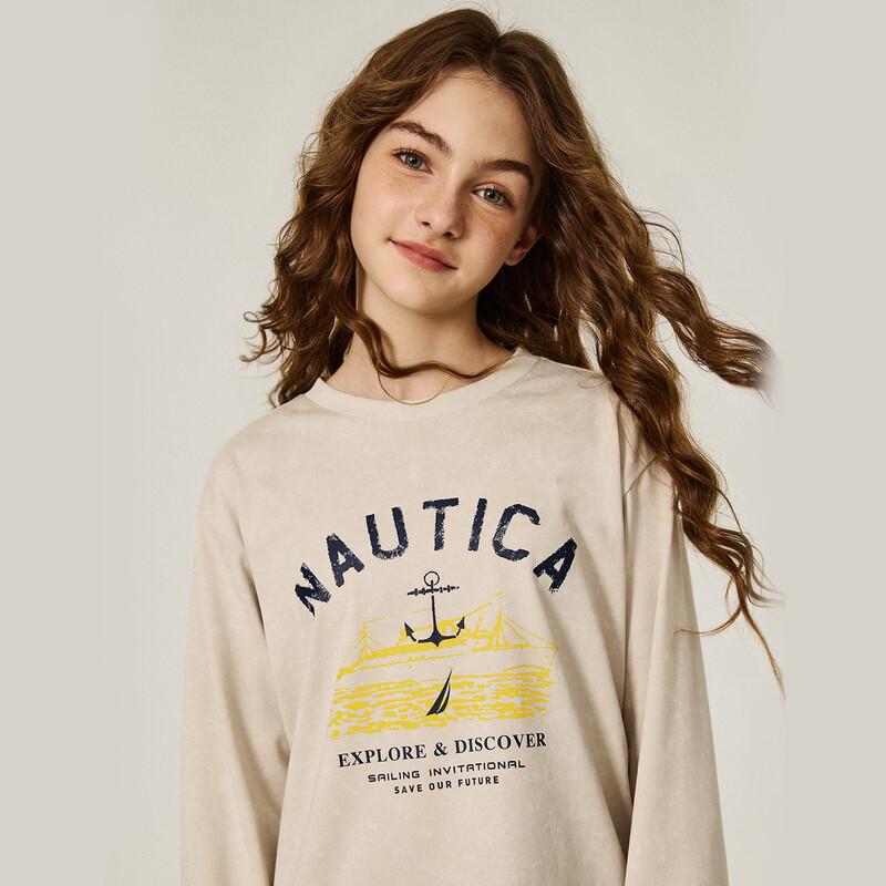 Nautica Kids Nautical Academy Graphic Long Sleeve T-Shirt