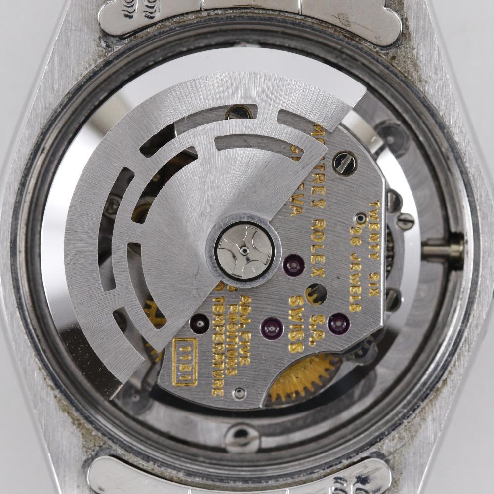 Rolex Oyster Perpetual Часы 6618 кал.1161 Серебристый циферблат Нержавеющая сталь Механические Автоматические Аналоговый дисплей Женские Б/У