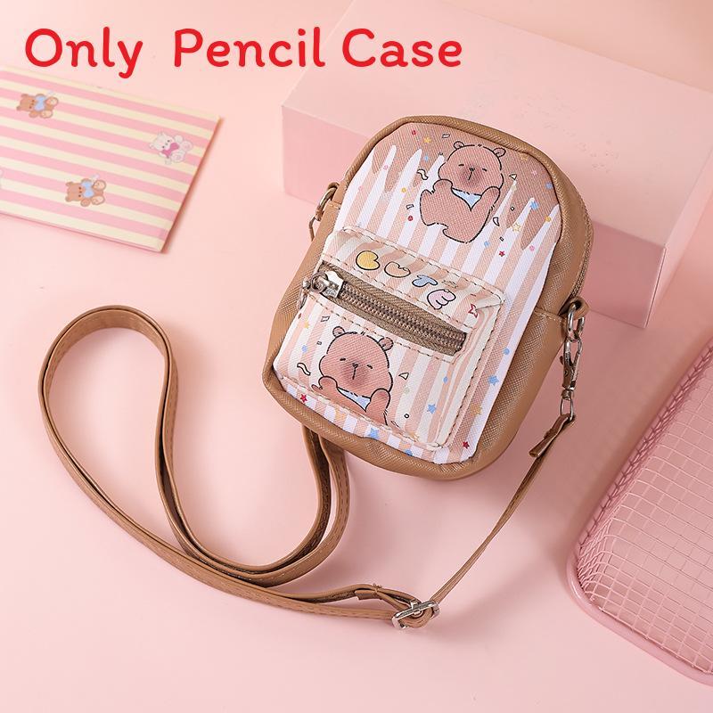 Girls Pu Leather Crossbody Wallet With Cute Cartoon Design For Daily Use