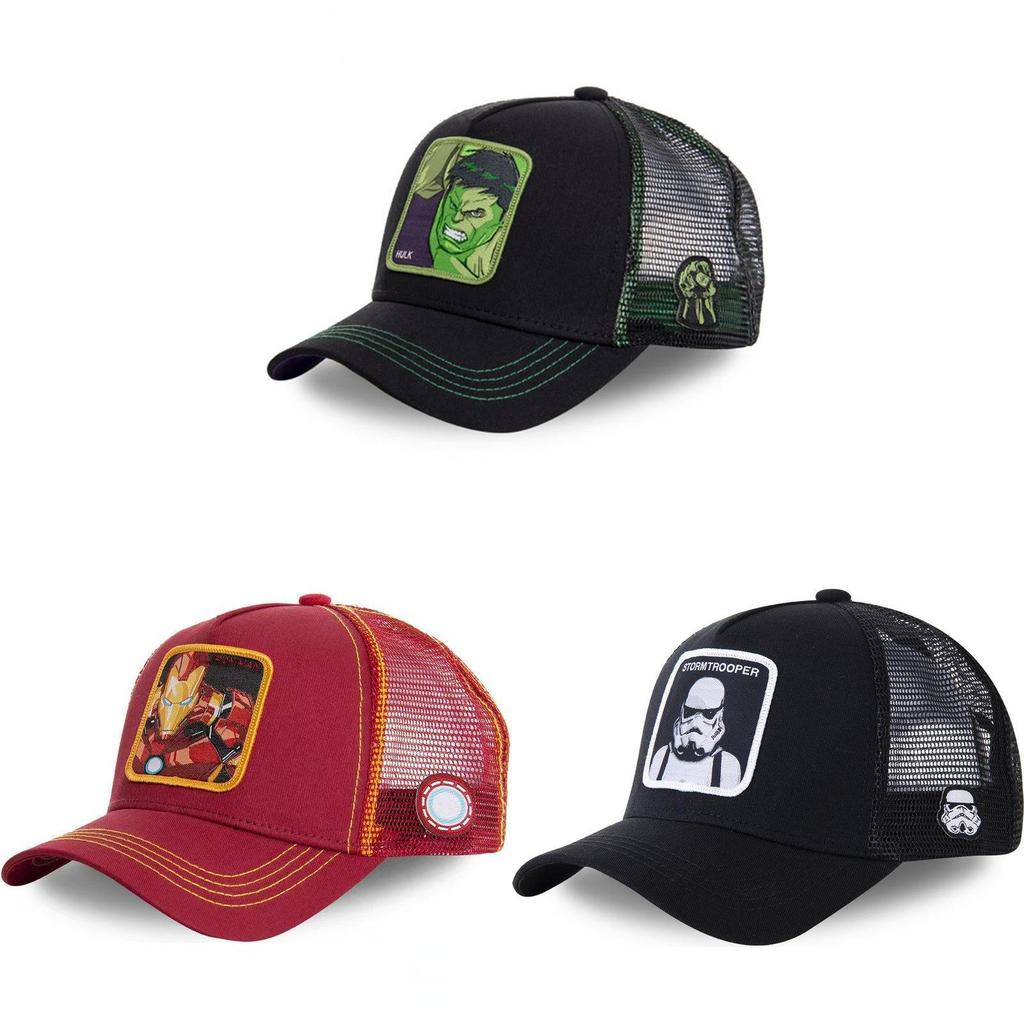 Marvel Spiderman Embroidered Cotton Cap With Sunshade And Ventilation For Daily Use