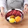 Поднос для хранения продуктов из нержавеющей стали с ручкой, круглые плоские сервировочные тарелки, салатницы, закуски, фруктовые блюда, кухонные органайзеры
