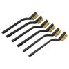 6 Pieces Brass Wire Brush Set for Cleaning Welding Slag and Rust