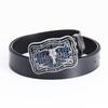 Ox Head Decorative Belt Fashion Youth Personality Punk Style Belt Men's Whole Real Cowhide Belt