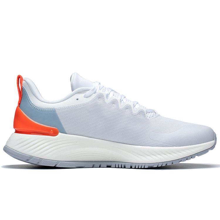 Кроссовки Li Ning Yue Ying Element Comfortable Rebound Shock Absorbing Non-Slip Low-Top для бега, мужские кроссовки белого и оранжевого цветов ARHS007-6