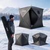 VEVOR Раскладная палатка для подледной рыбалки на 3-4 человека 2,28x2,28x1,95 м, переносное укрытие, для зимней рыбалки, площадь 5,39 м², ткань Оксфорд 300D, шалаш-хаб