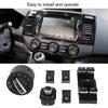 6Pcs Car Headlight Rearview Mirror Power Windows Switch Button Control for  Passat CC Jetta