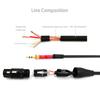 NANYI XLR-F To 3.5mm Mic Cable 0.5m Black