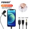 FONKEN Lavalier Clip-on Microphone Type C /3.5mm/Lightning Interface For Smartphone Recording Microphone Mic 1.5m