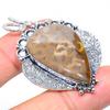 Fossil Coral Handmade 925 Sterling Silver Jewelry Pendant 2.17" P5T82