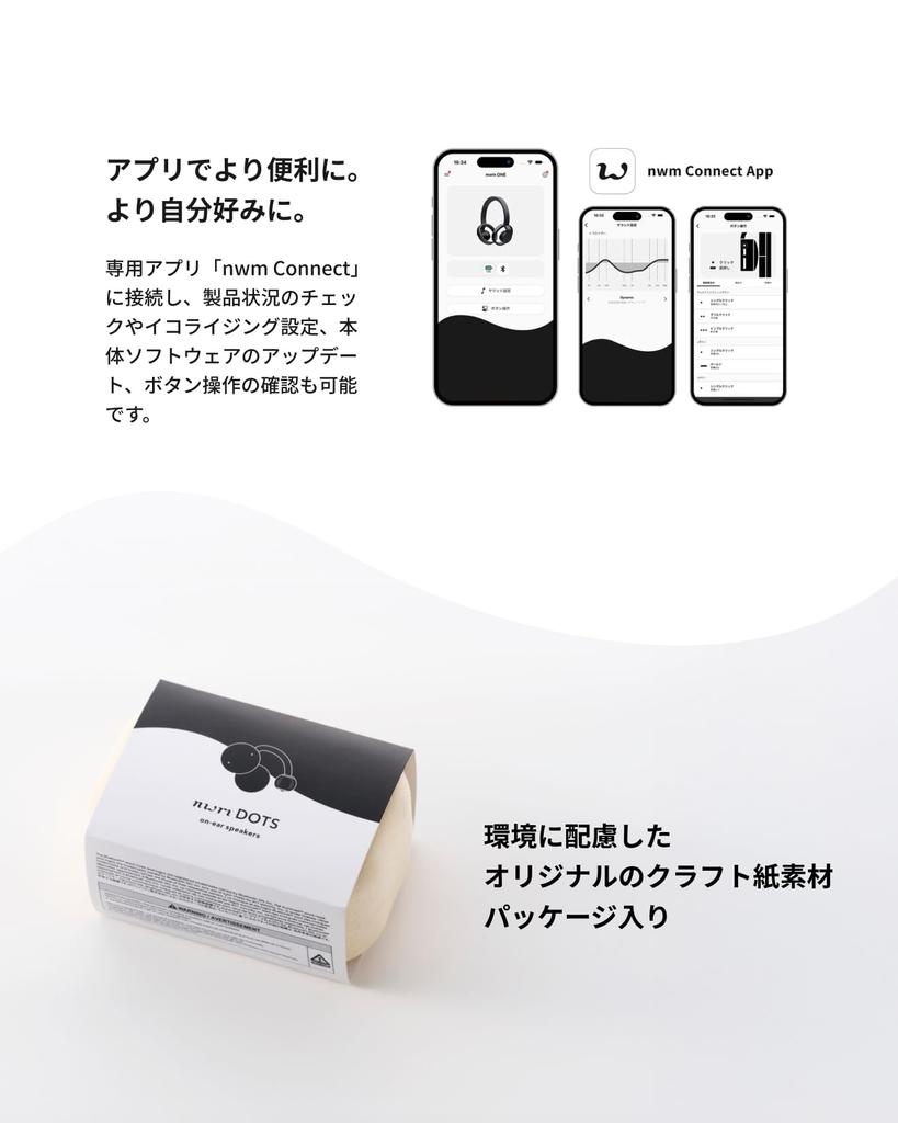 Нвм (нум) Открытые True Wireless ушные колонки, nwm DOTS | Наушники, Bluetooth 5.3, NTT Sonority, Угольно-черный