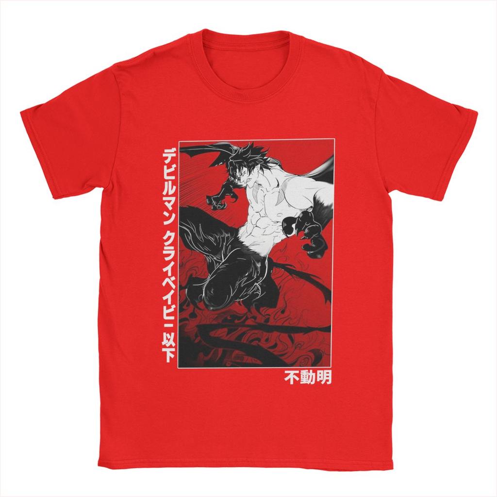 Men Devilman Crybaby T Shirt Anime 100% Cotton Clothing Fashion Short Sleeve Crew Neck Tee Shirt 5XL T-Shirt