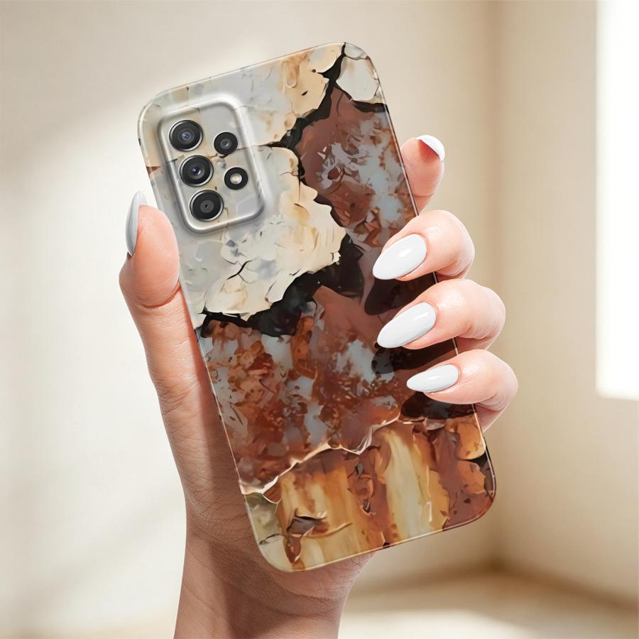 2D Flat Rusty Pattern Phone Case for Samsung Galaxy A13 A15 A51 A07 A03 A04 A05 A06 A71 A50 A16 A11 A14 A12 Cover Shell A02S