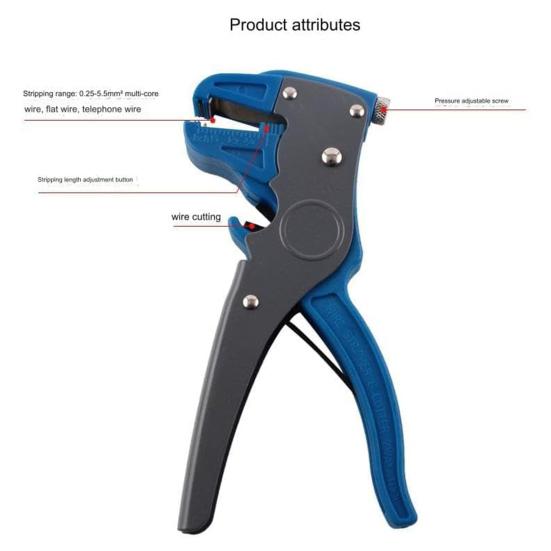 45294 шт. автоматический инструмент для зачистки проводов и резки Quick Stirp с противоскользящей ручкой