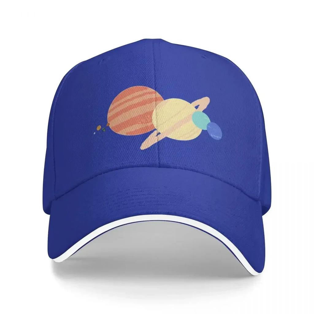 Solar System to scale Baseball Cap black Anime New In The Hat Unisex Adjustable Golf Wear Womens