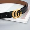 Новый женский ремень с пряжкой-пуговицей в виде буквы из натуральной кожи для повседневных универсальных джинсов с декоративным высококачественным женским ремнем