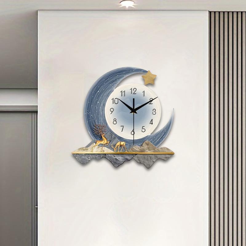 Украшение общежития Часы Картина, Легкая Роскошь Декоративная Картина, Современные и Простые Настенные Часы, Креативные Домашние Настенные Часы