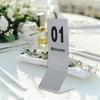 10pcs Stainless Steel Table Number Props Silver Table Cards Table Number Signs  Reception Seating