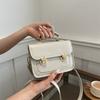 Women'S Bag Summer Fashion Handbag Texture Pu Small Square Bag Foreign Style Lock Versatile Shoulder Bag