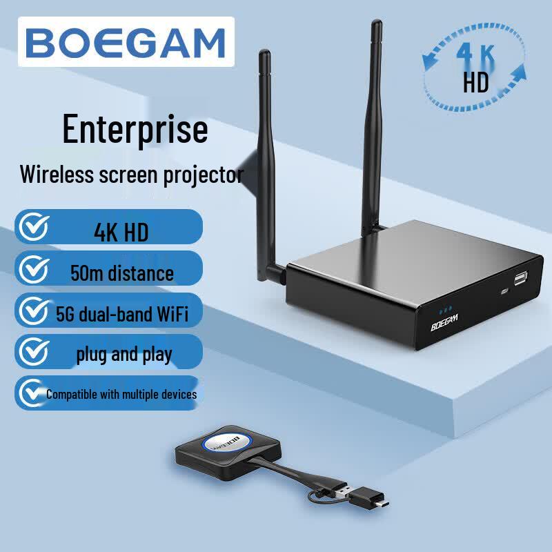 BOEGAM 4K Беспроводное устройство для зеркалирования экрана HDMI (Китайская версия)