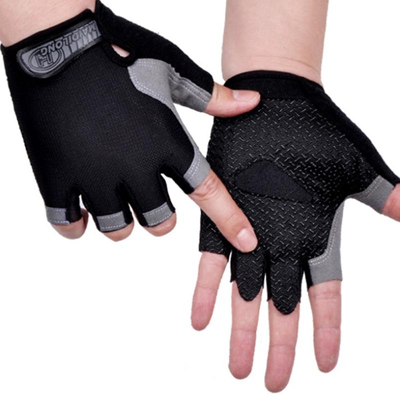 Cycling Non-Slip Breathable Bicycle Gloves Gel Pad Men Women Half Finger Gloves