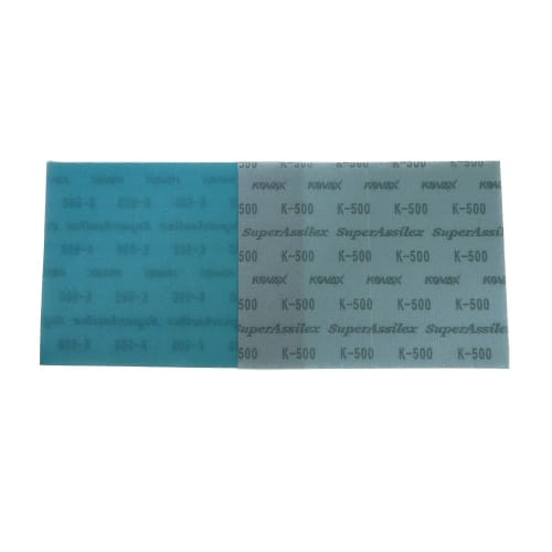 KOVAX Super Acilex Sky Medium Sheets (Box) Velcro, 170mm X 130mm, 500-grit Equivalent, 50 Sheets Per Box