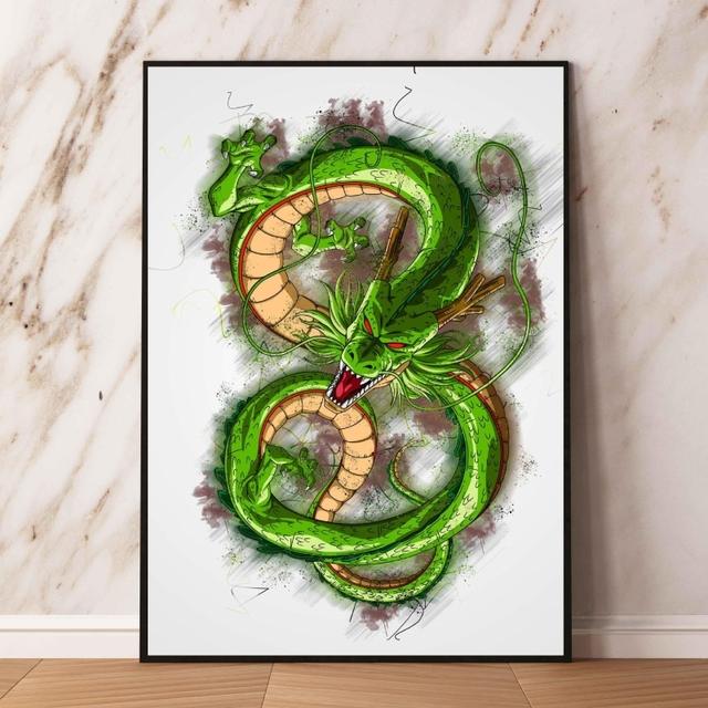 Плакаты и живопись Dragon Ball Carot Shenlong Гостиная Комикс Картина Настенное художественное украшение
