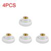 1-20PCS 220V E27 Screw Lamp Stand Light Bulb Socket Holder Adapter Base Cap Socket White Ceiling Light Lamp Bulb Fixing Base