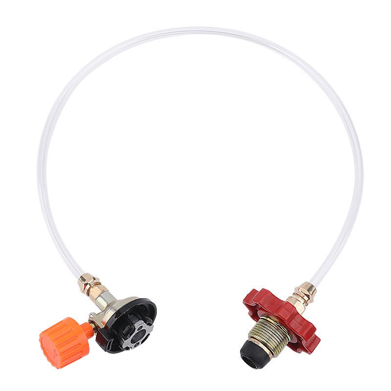 Outdoor Gas Can Refill Valve Adapter with Guide for Liquefied Gas Tanks